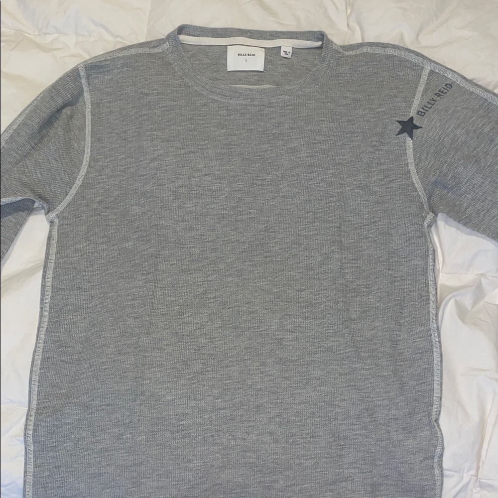 Billy Reid Heather Gray Knit Thermal